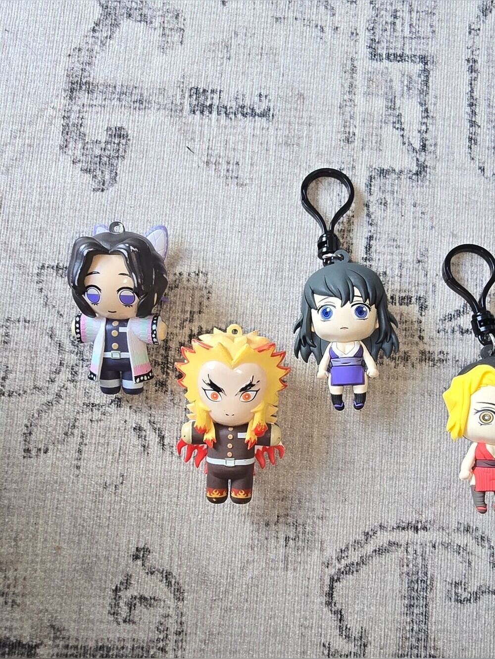 Demon Slayer: Anime Figure Keyring - Cute Collectible Action Figure Set